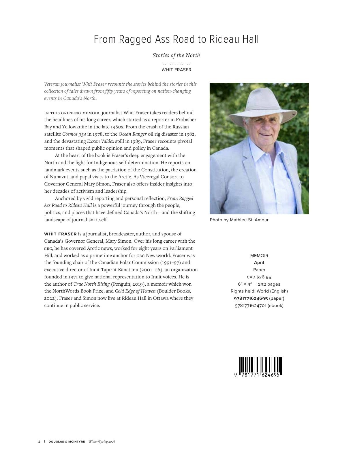 Harbour Publishing Douglas & McIntyre Spring 2026 Catalogue Weekly Ad January 1 - December 31, 2026
