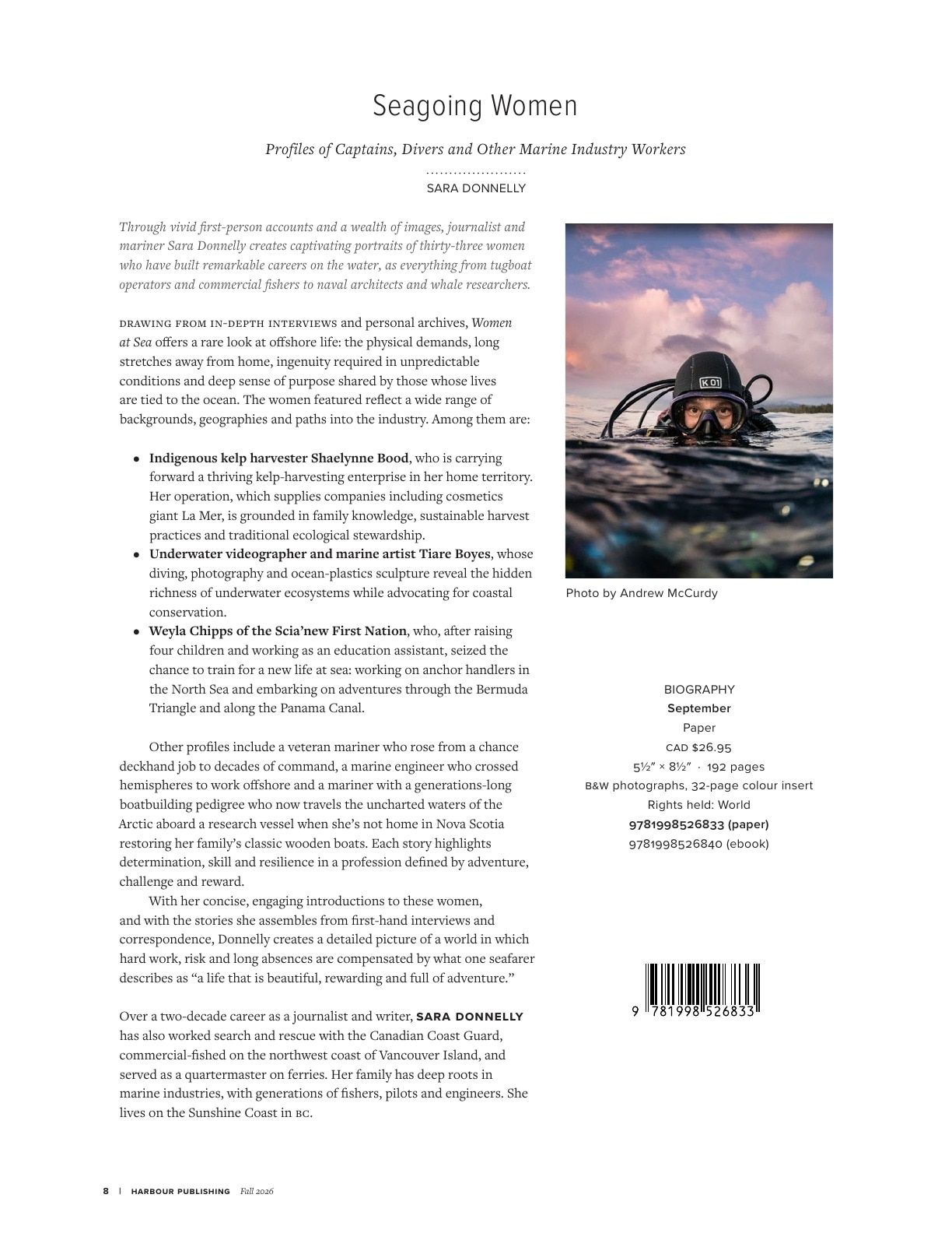 Harbour Publishing Fall 2026 Catalogue Weekly Ad January 1 - December 31, 2026