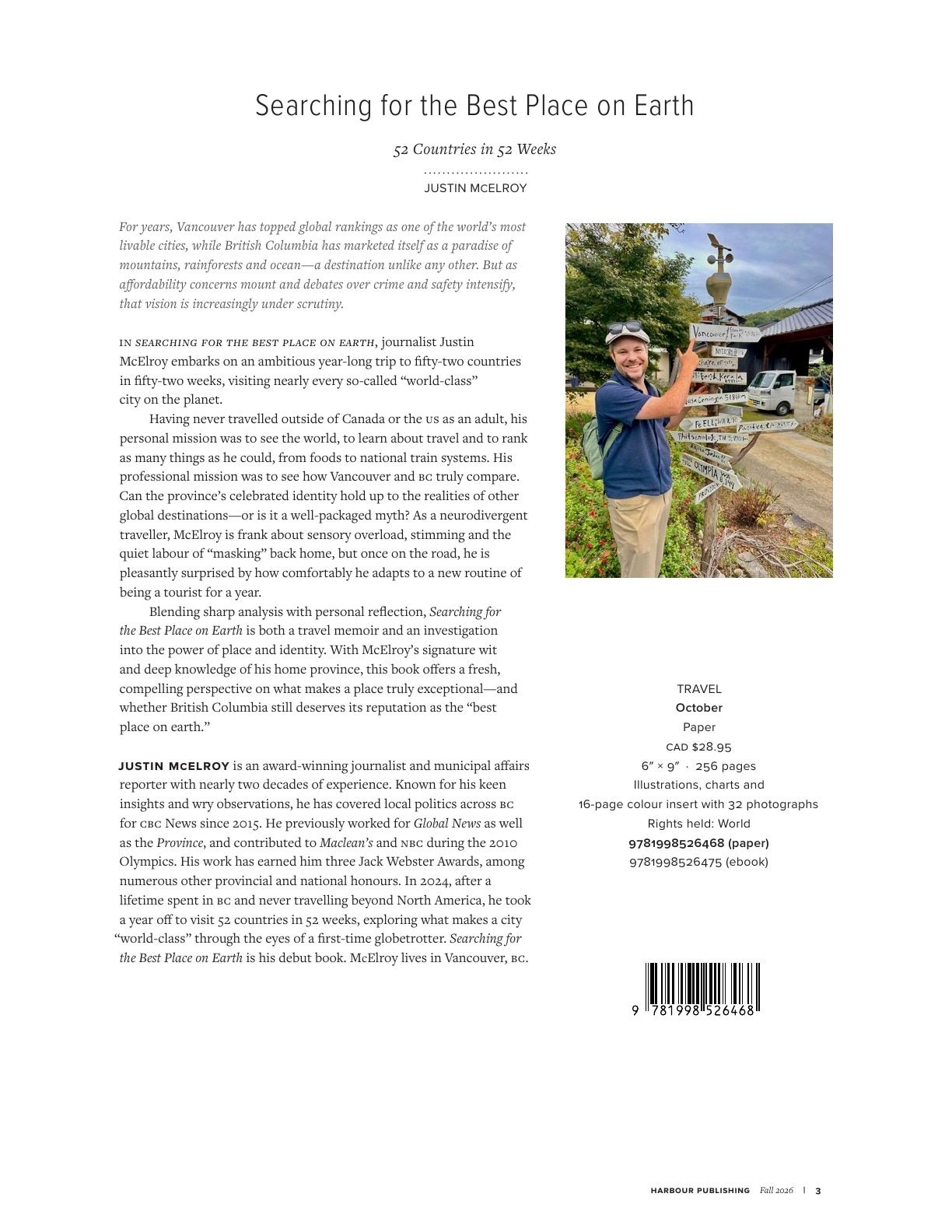 Harbour Publishing Fall 2026 Catalogue Weekly Ad January 1 - December 31, 2026
