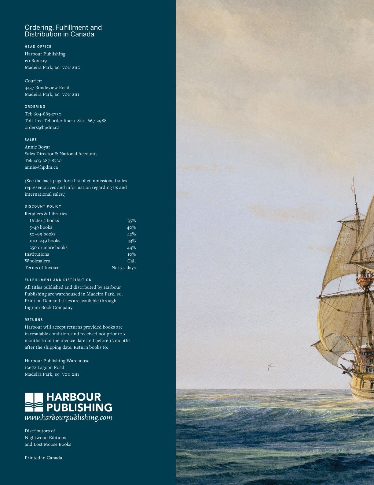 Harbour Publishing Fall 2026 Catalogue Weekly Ad January 1 - December 31, 2026