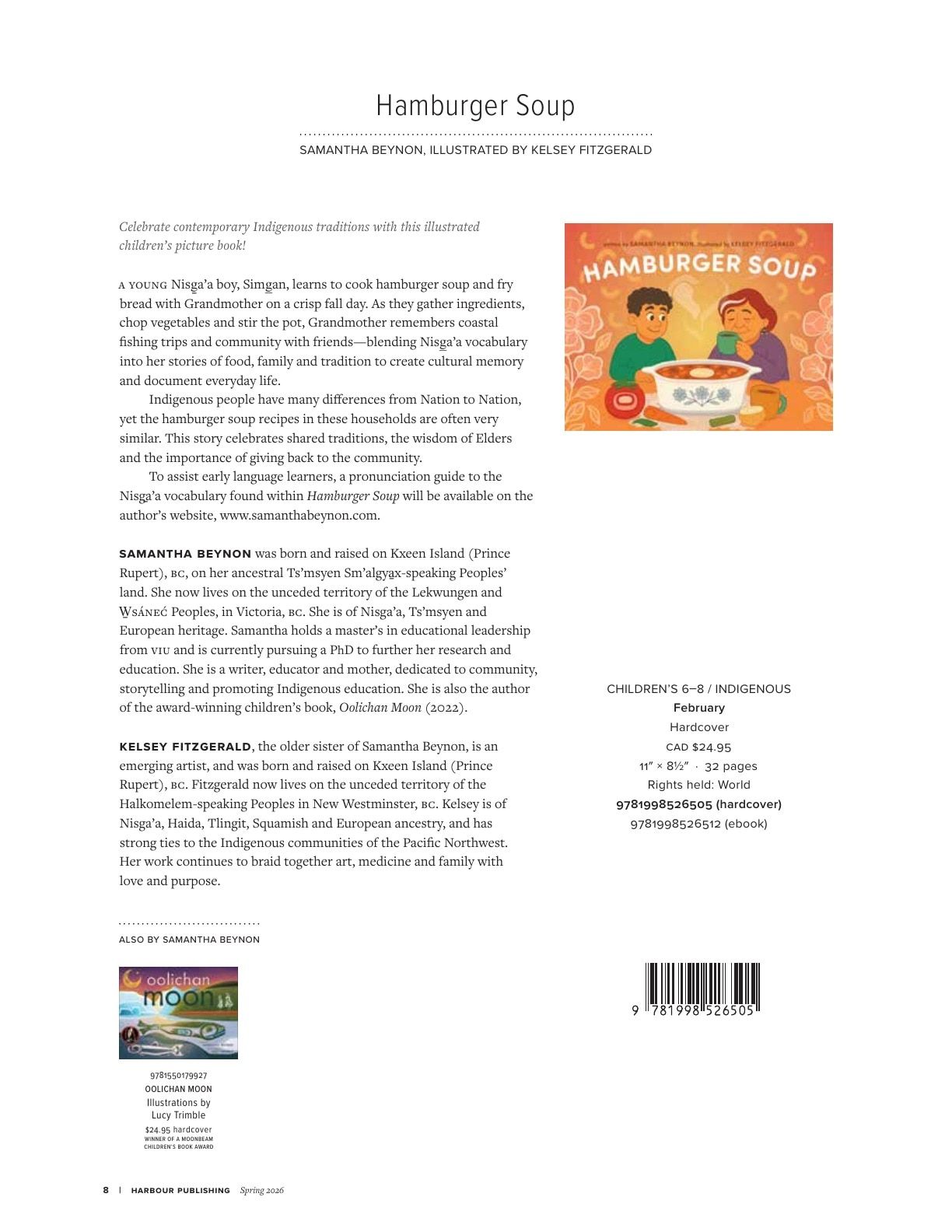 Harbour Publishing Spring 2026 Catalogue Weekly Ad January 1 - December 31, 2026
