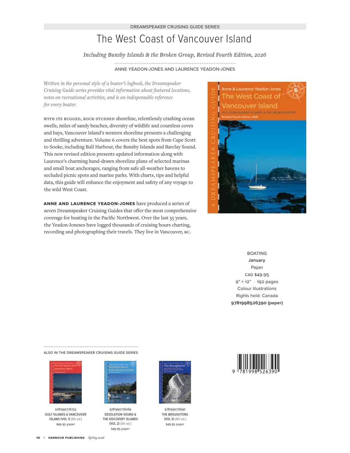 Harbour Publishing Spring 2026 Catalogue Weekly Ad January 1 - December 31, 2026