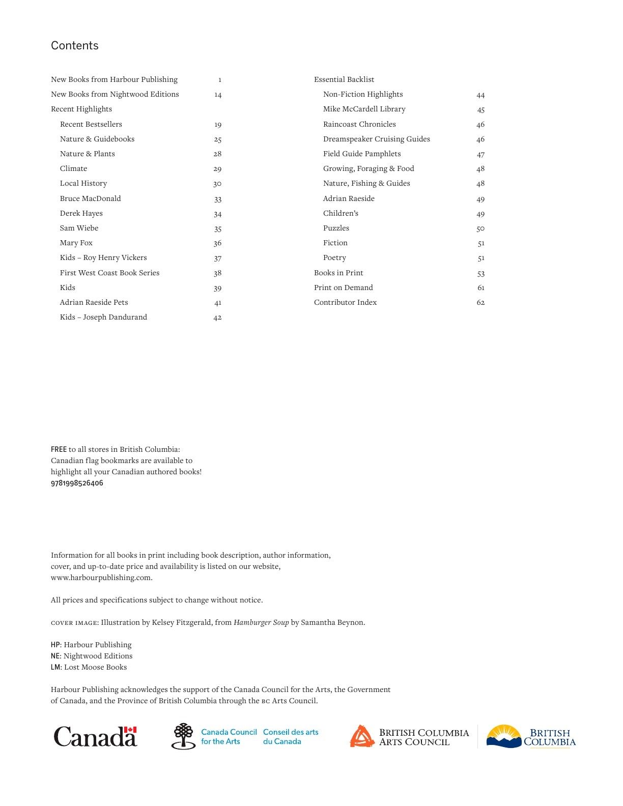 Harbour Publishing Spring 2026 Catalogue Weekly Ad January 1 - December 31, 2026