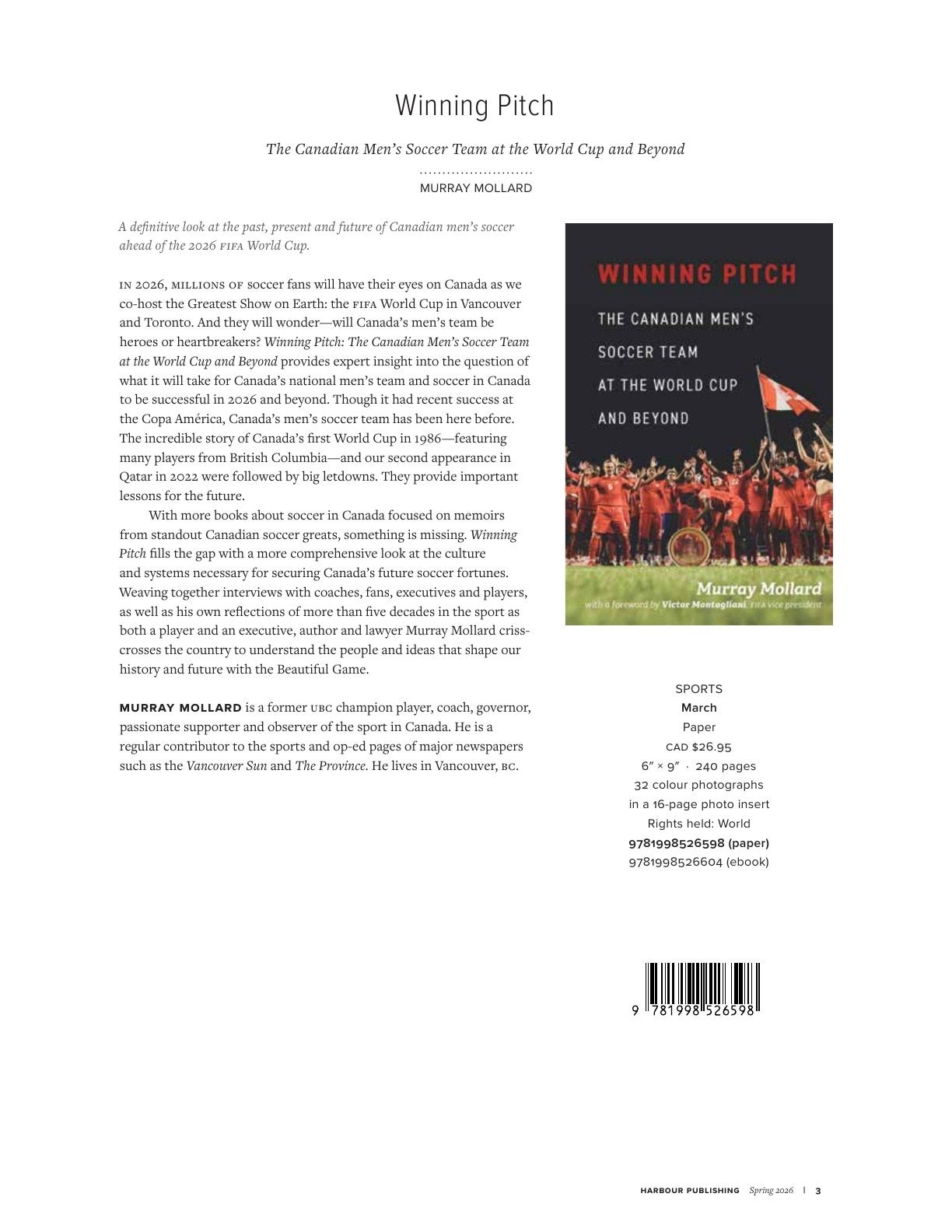 Harbour Publishing Spring 2026 Catalogue Weekly Ad January 1 - December 31, 2026