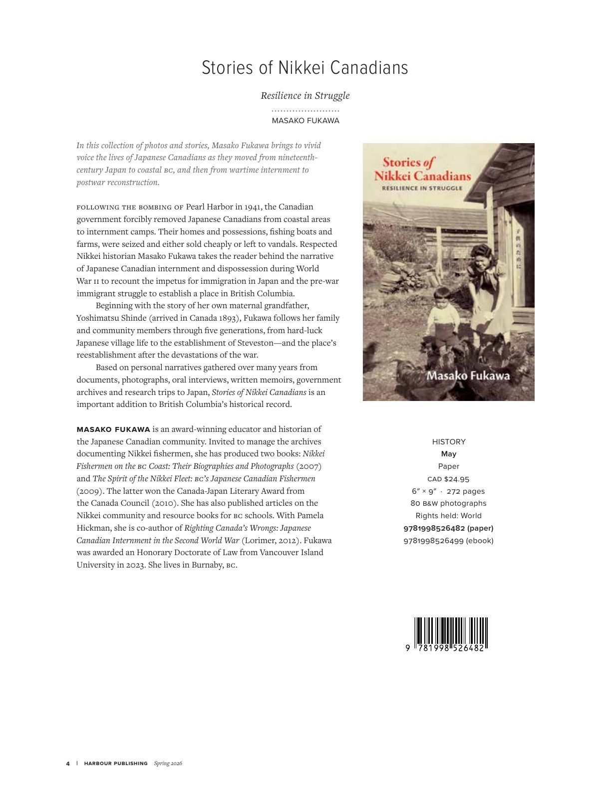 Harbour Publishing Spring 2026 Catalogue Weekly Ad January 1 - December 31, 2026
