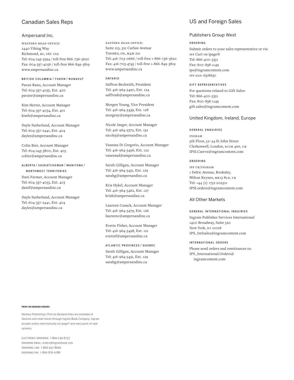 Harbour Publishing Spring 2026 Catalogue Weekly Ad January 1 - December 31, 2026
