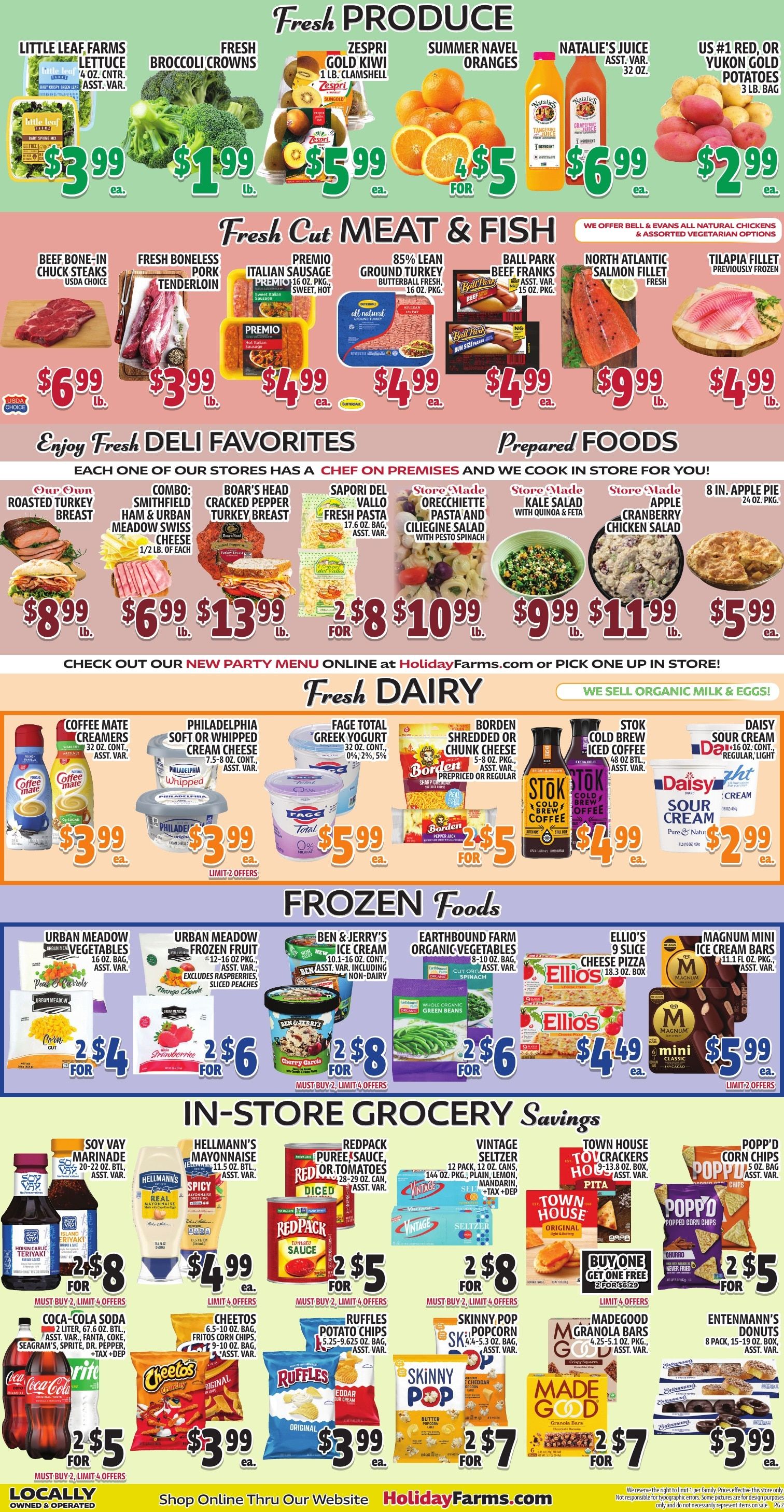 Holiday Farms Weekly Ad August 21 - 27, 2026
