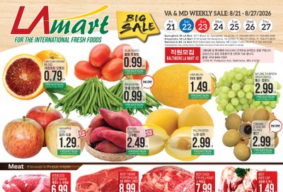 LA Mart Korean Weekly Ad August 25 - 31, 2026