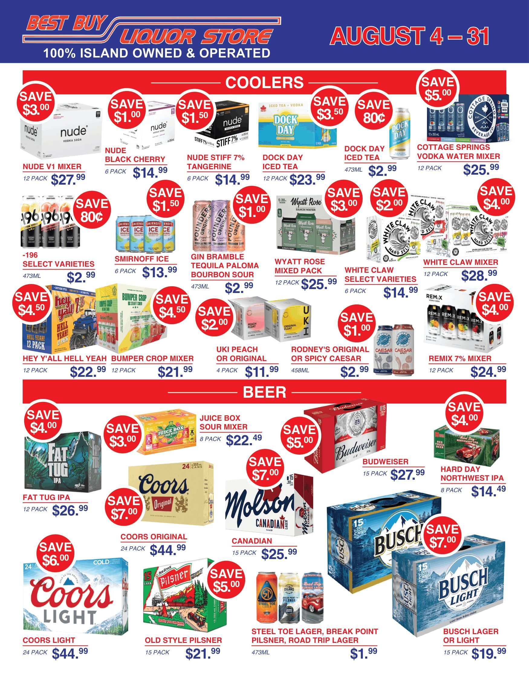 Best Buy Liquor Store Weekly Ad August 4 - 31, 2026