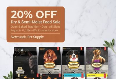 Newcastle Pet Supply Monthly Deals Weekly Ad August 1 - 31, 2026