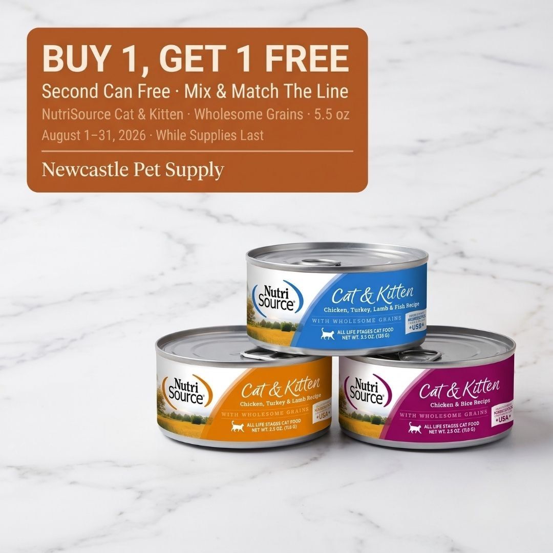 Newcastle Pet Supply Monthly Deals Weekly Ad August 1 - 31, 2026