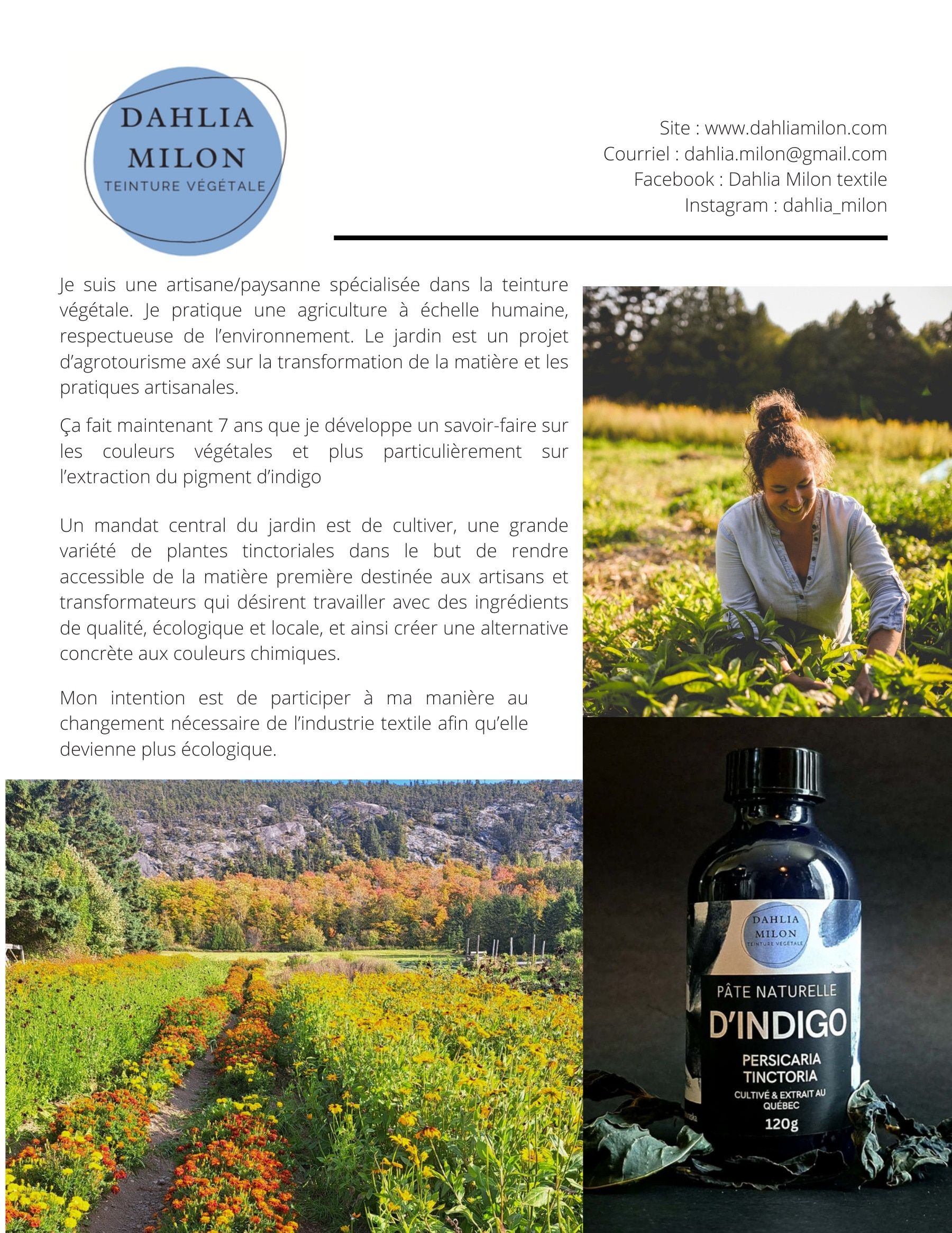 Dahlia Milon Annual Plant Catalog Weekly Ad January 1 - December 31, 2026