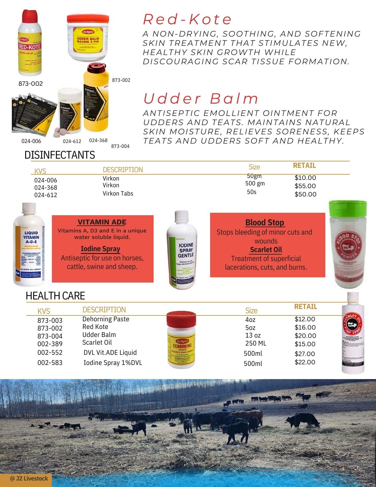 J2 Farm Supply Calving Catalogue Weekly Ad January 1 - December 31, 2026