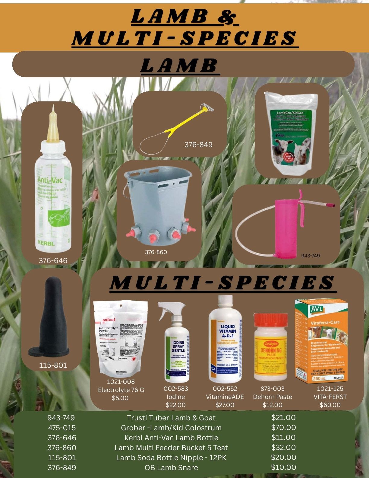 J2 Farm Supply Calving Catalogue Weekly Ad January 1 - December 31, 2026