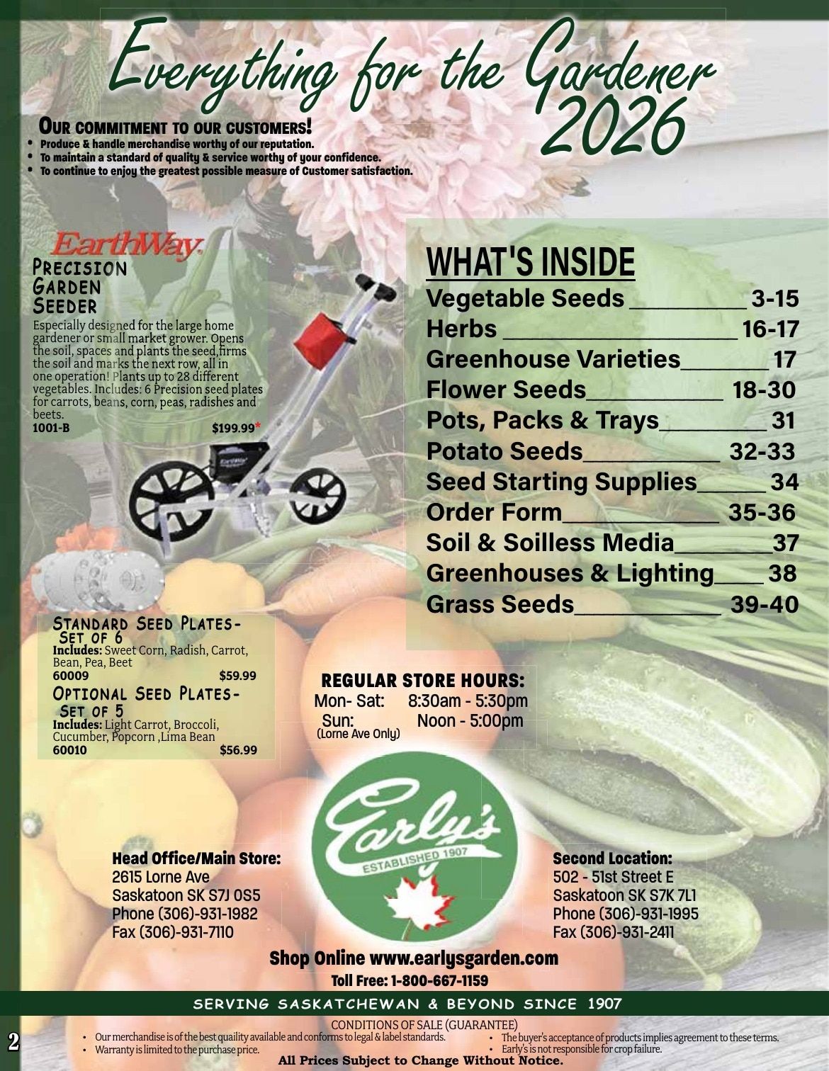 Early's Farm & Garden Centre Seed Catalogue Weekly Ad January 1 - December 31, 2026