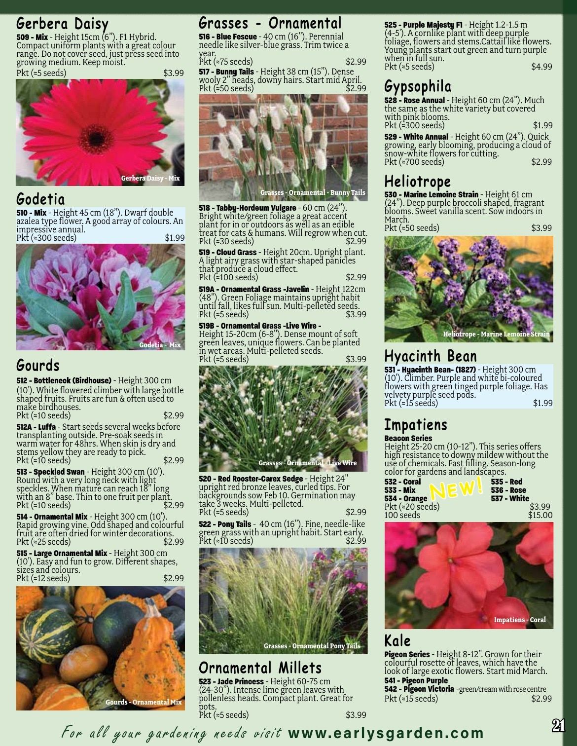 Early's Farm & Garden Centre Seed Catalogue Weekly Ad January 1 - December 31, 2026