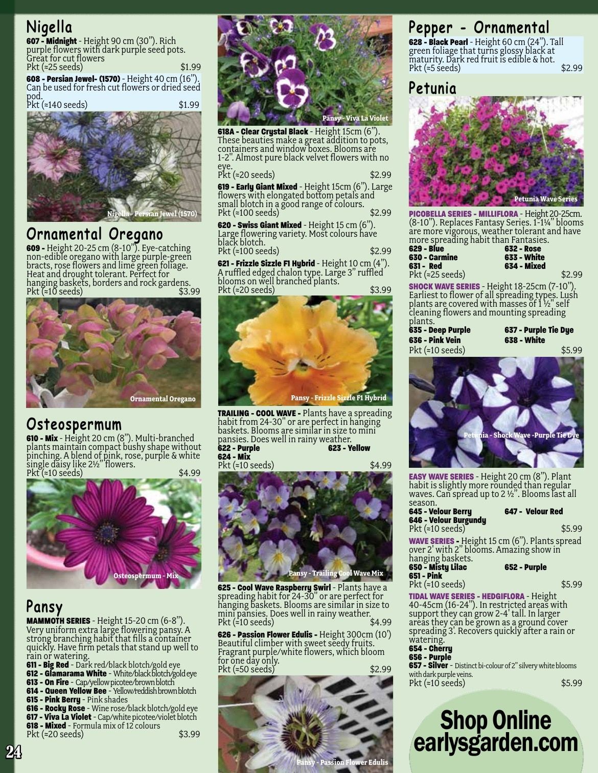 Early's Farm & Garden Centre Seed Catalogue Weekly Ad January 1 - December 31, 2026