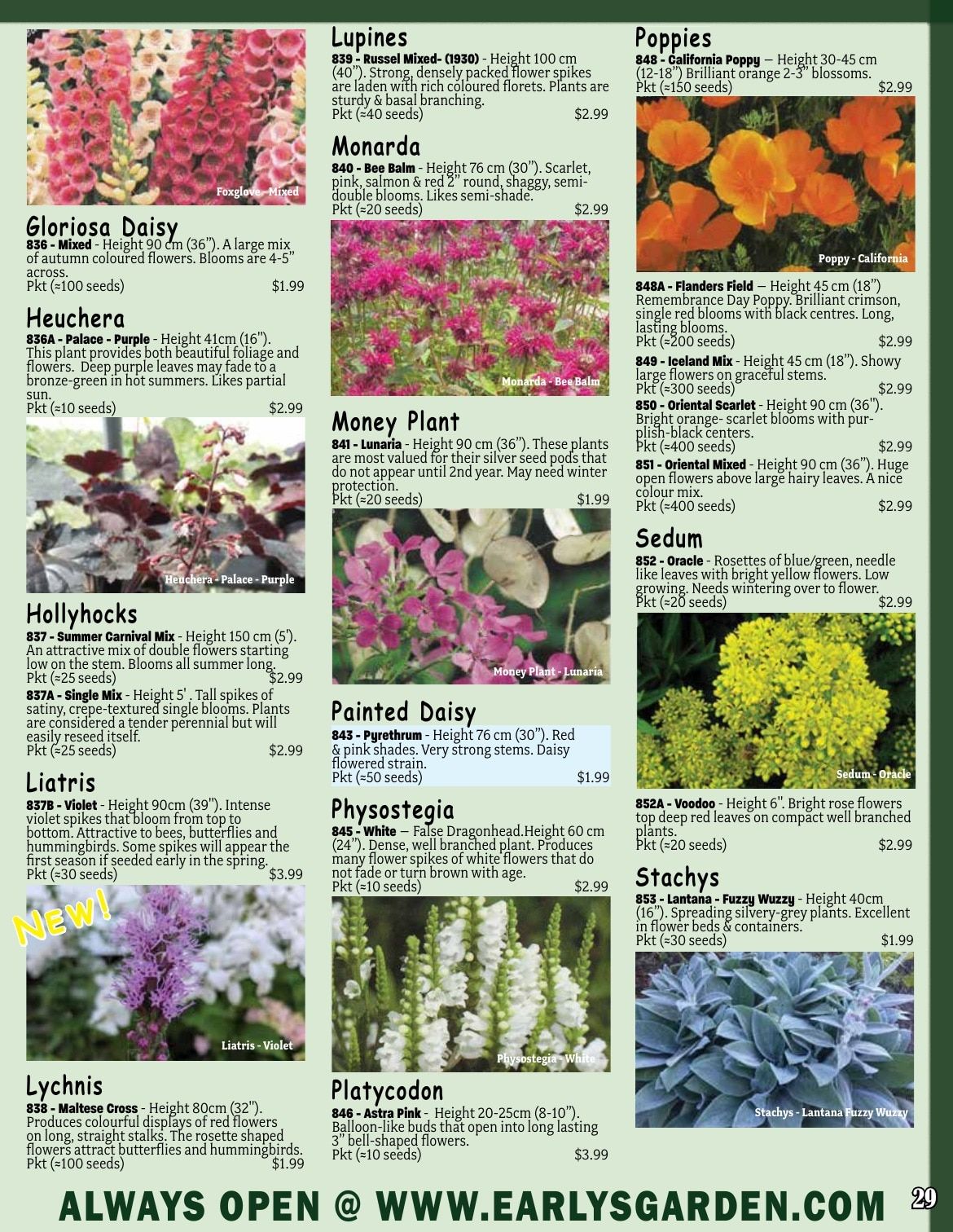Early's Farm & Garden Centre Seed Catalogue Weekly Ad January 1 - December 31, 2026