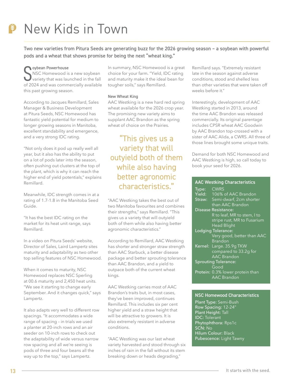 Pitura Seeds Seed Guide Weekly Ad January 1 - December 31, 2026