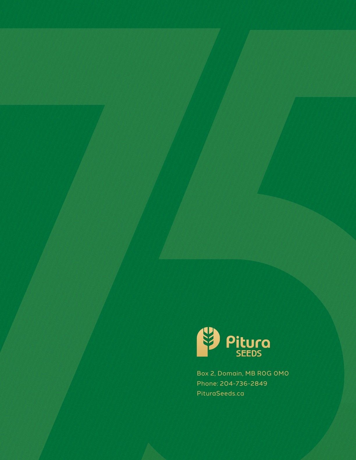 Pitura Seeds Seed Guide Weekly Ad January 1 - December 31, 2026