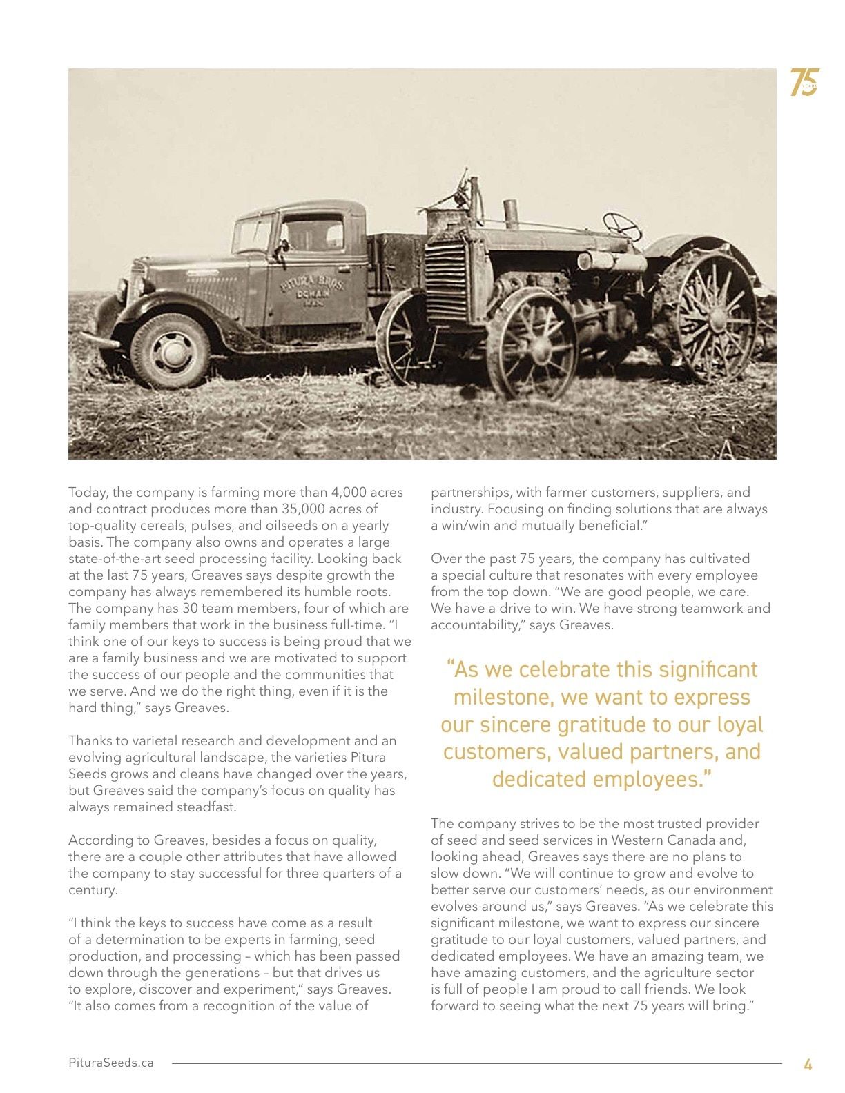 Pitura Seeds Seed Guide Weekly Ad January 1 - December 31, 2026