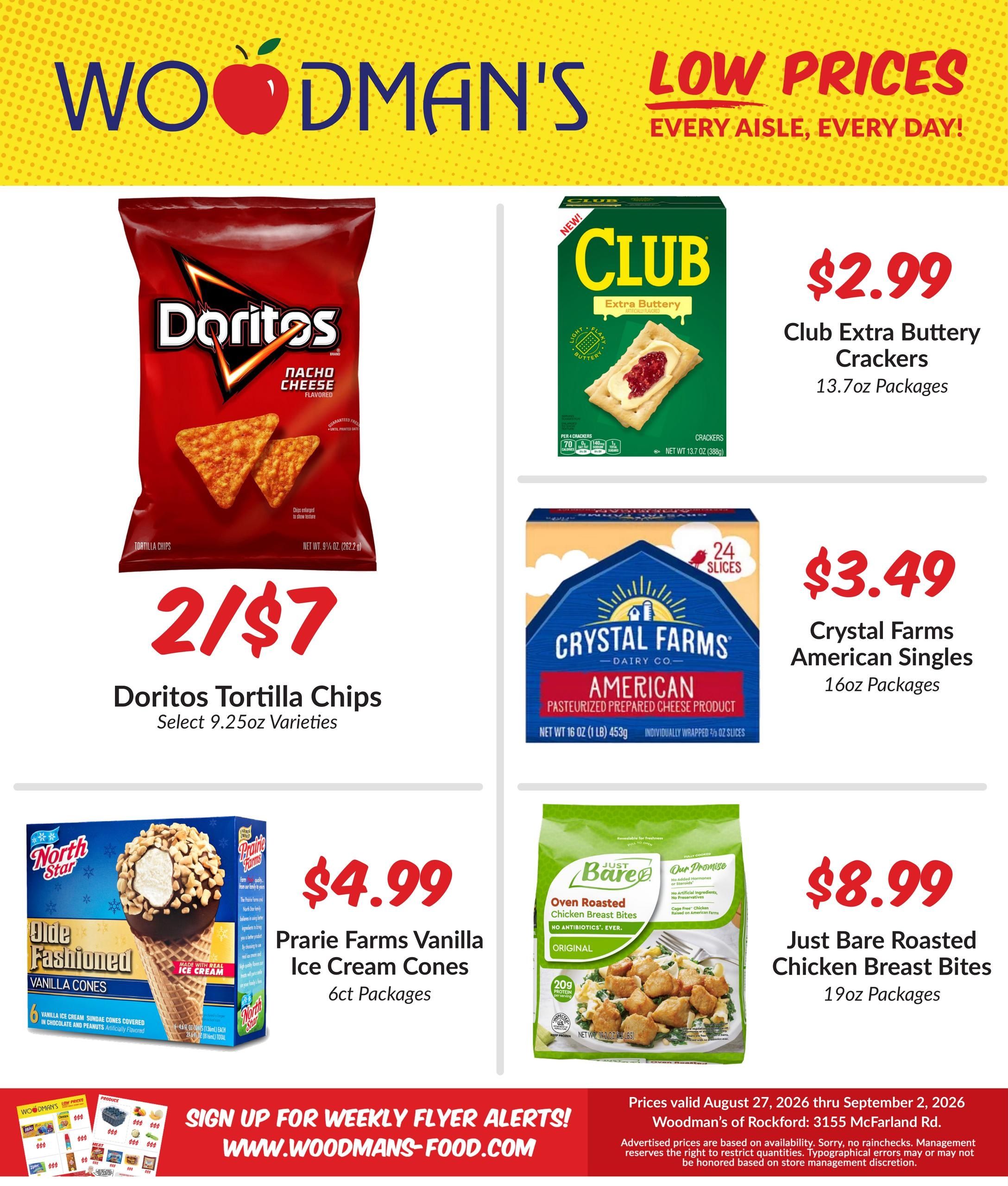 Woodman's Food Market (Rockford Area, IL) M1000 Weekly Weekly Ad August 27 - September 2, 2026