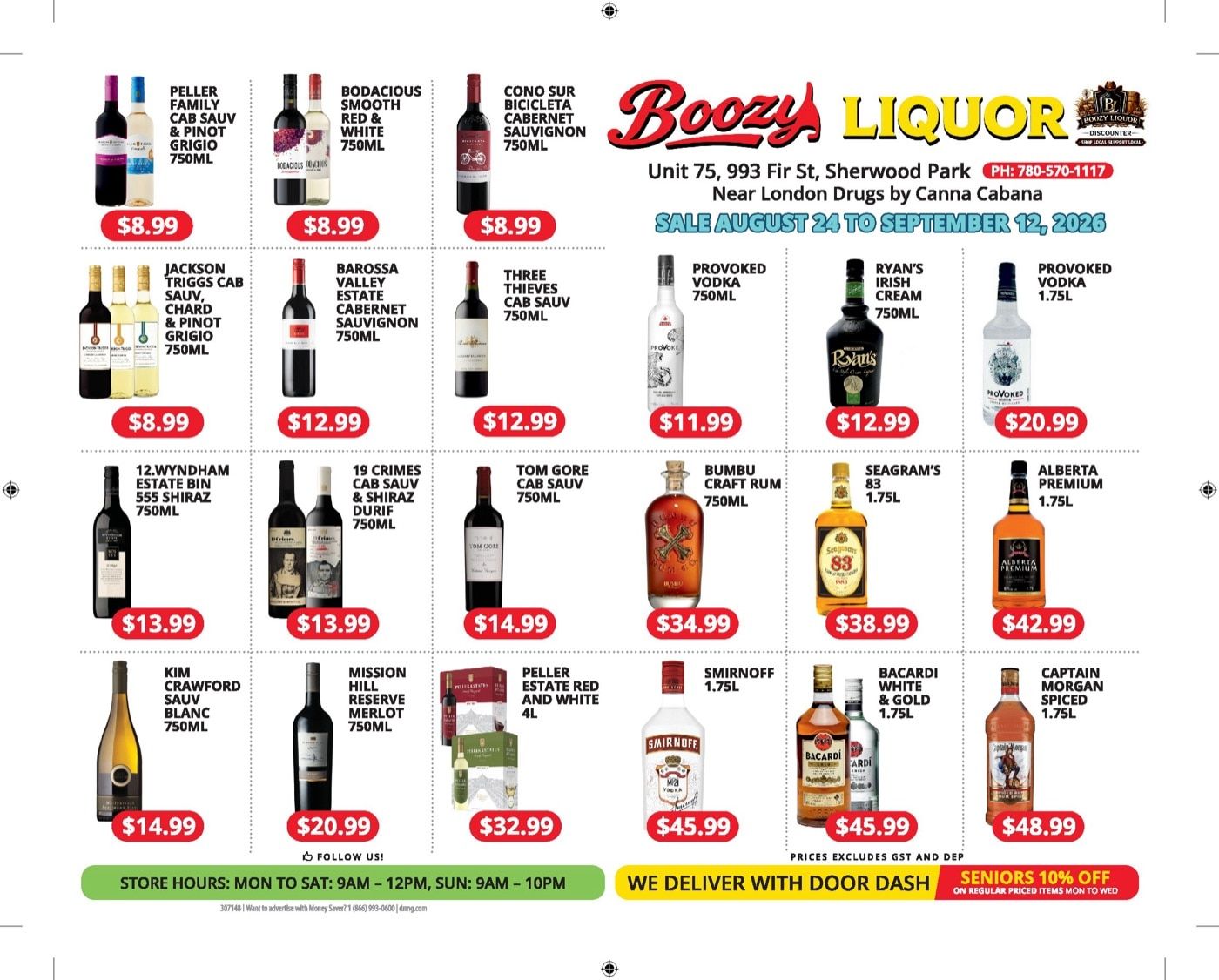 Boozy Liquor Weekly Ad August 24 - September 12, 2026