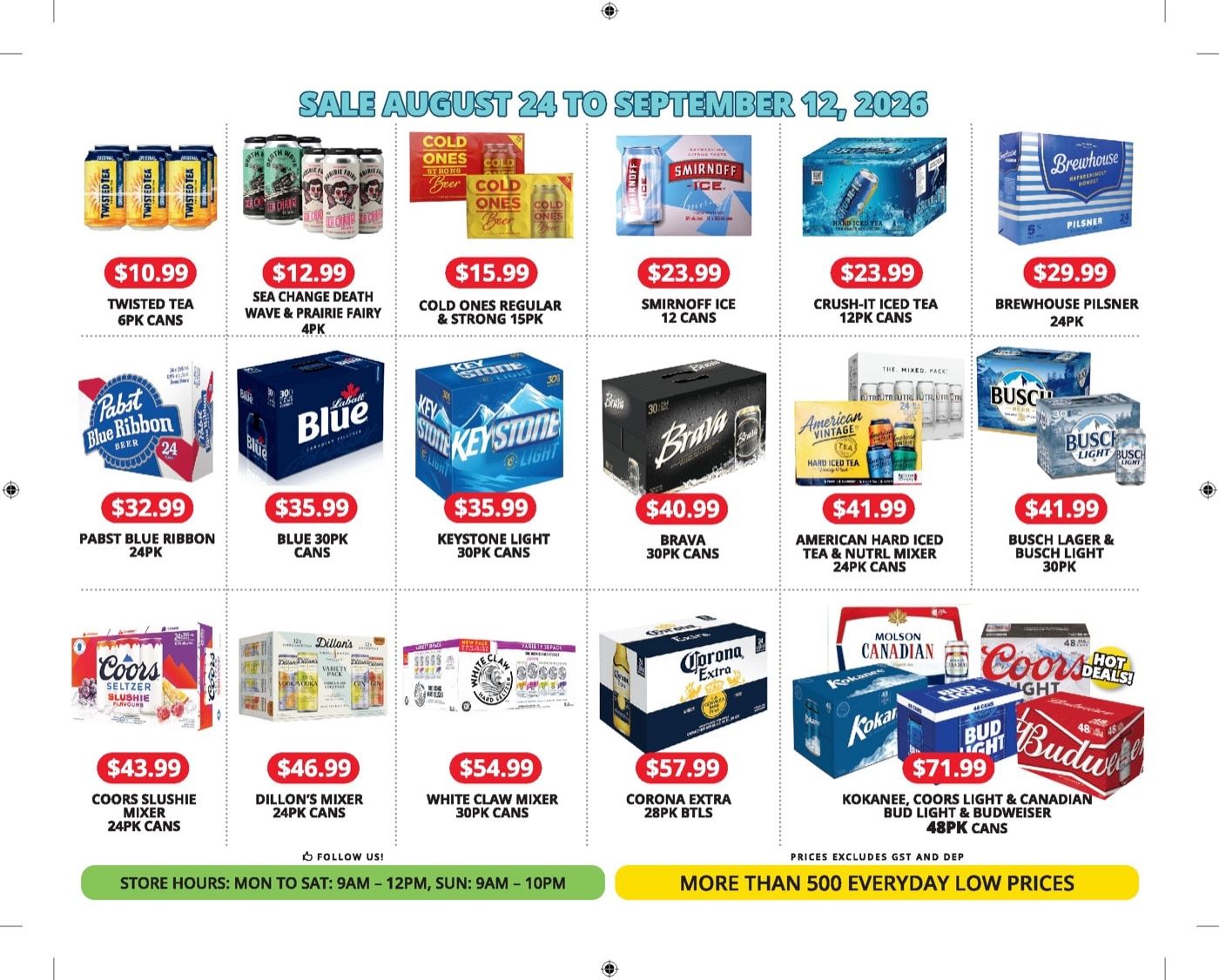 Boozy Liquor Weekly Ad August 24 - September 12, 2026