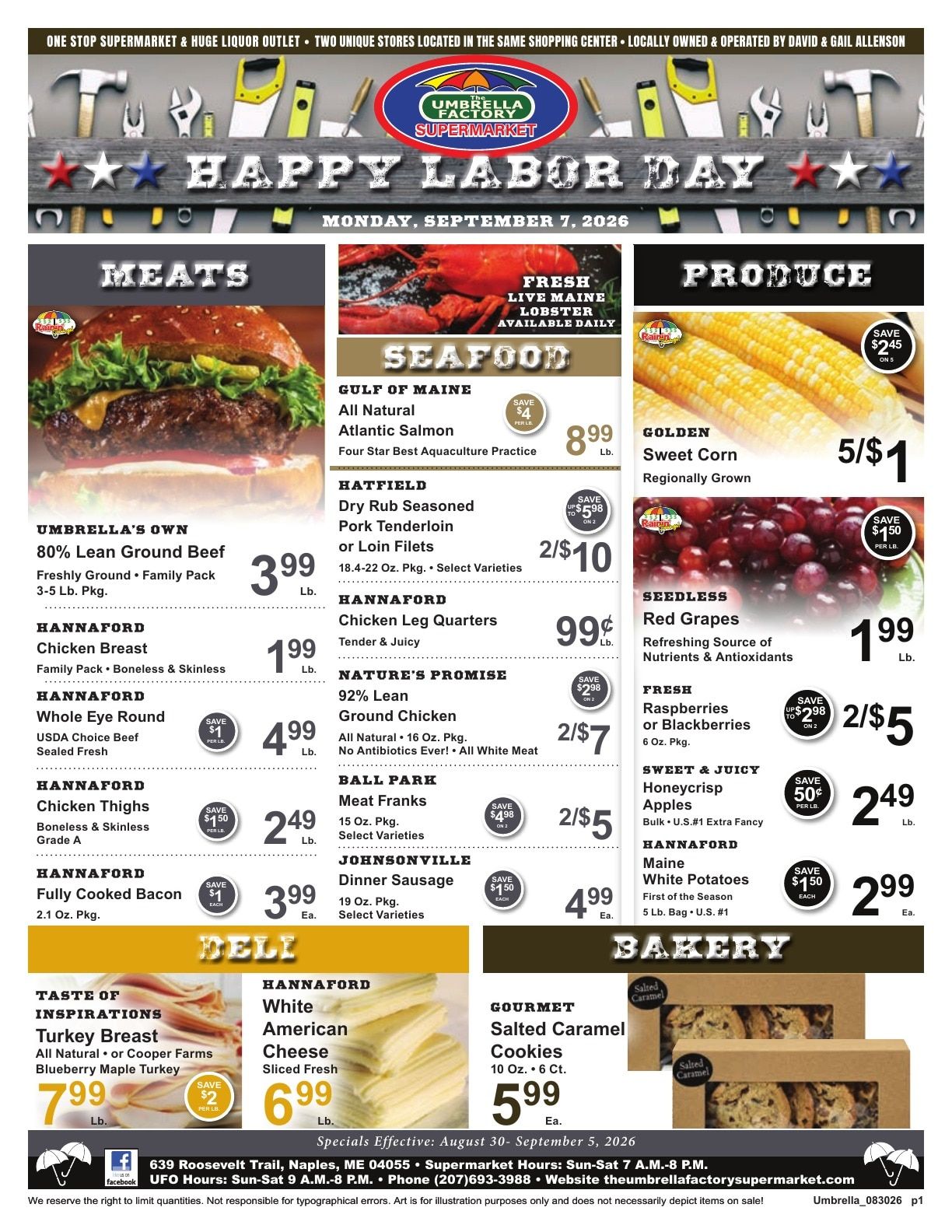 Umbrella Factory Supermarket Weekly Ad August 30 - September 5, 2026