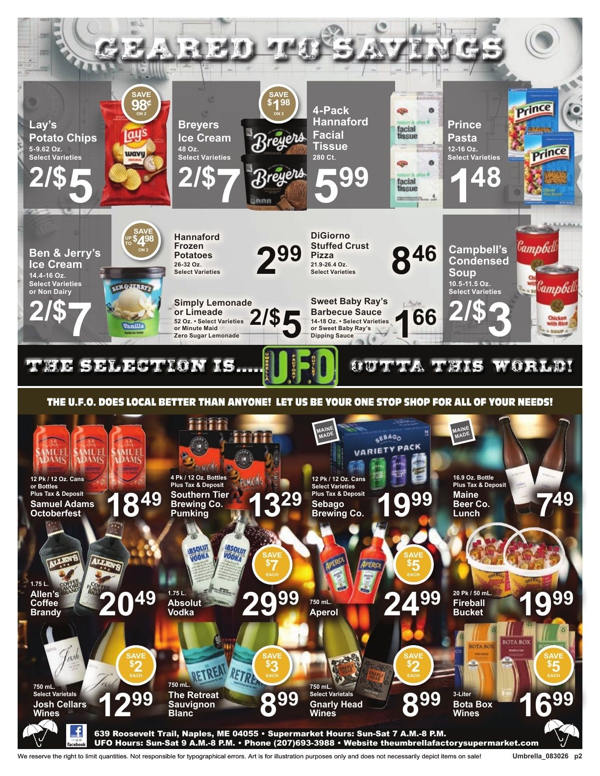 Umbrella Factory Supermarket Weekly Ad August 30 - September 5, 2026