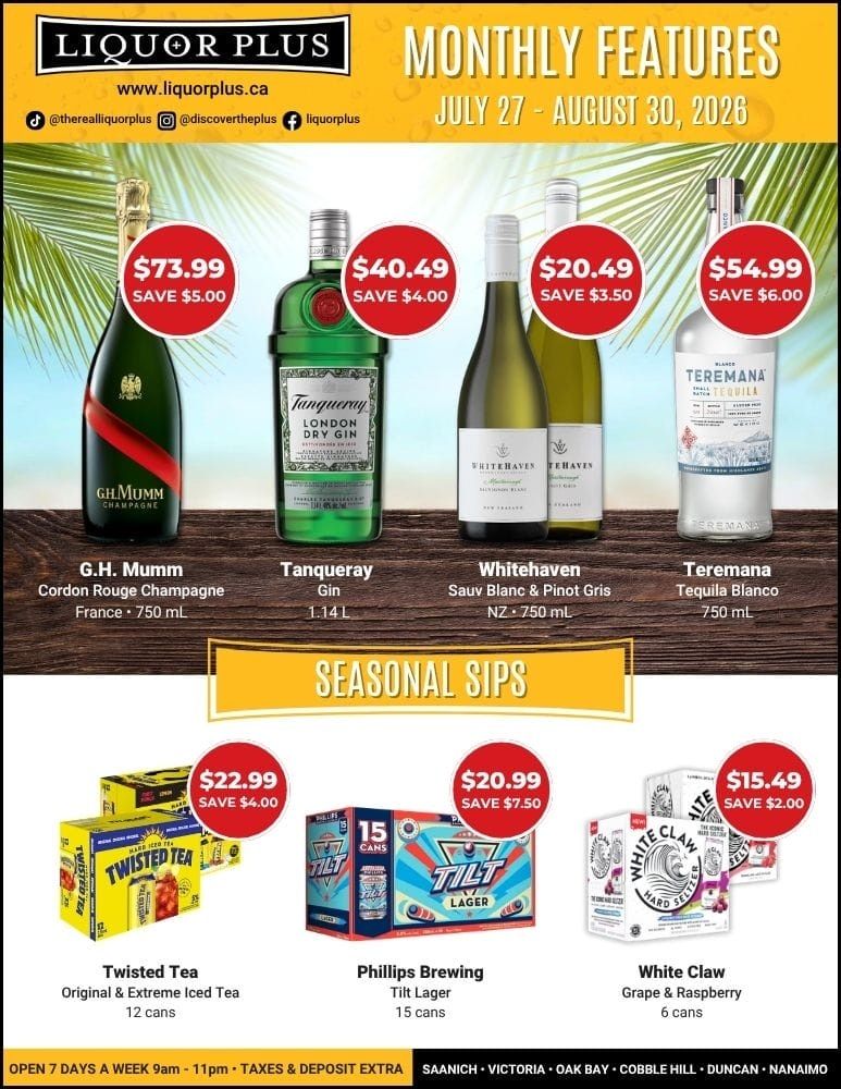 Liquor Plus Weekly Ad July 27 - August 30, 2026