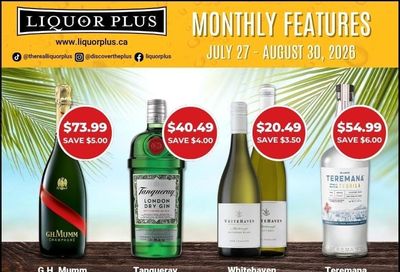 Liquor Plus Weekly Ad July 27 - August 30, 2026