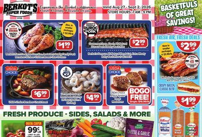 Berkot's Super Foods (Dyer, IN) Weekly Ad August 27 - September 2, 2026