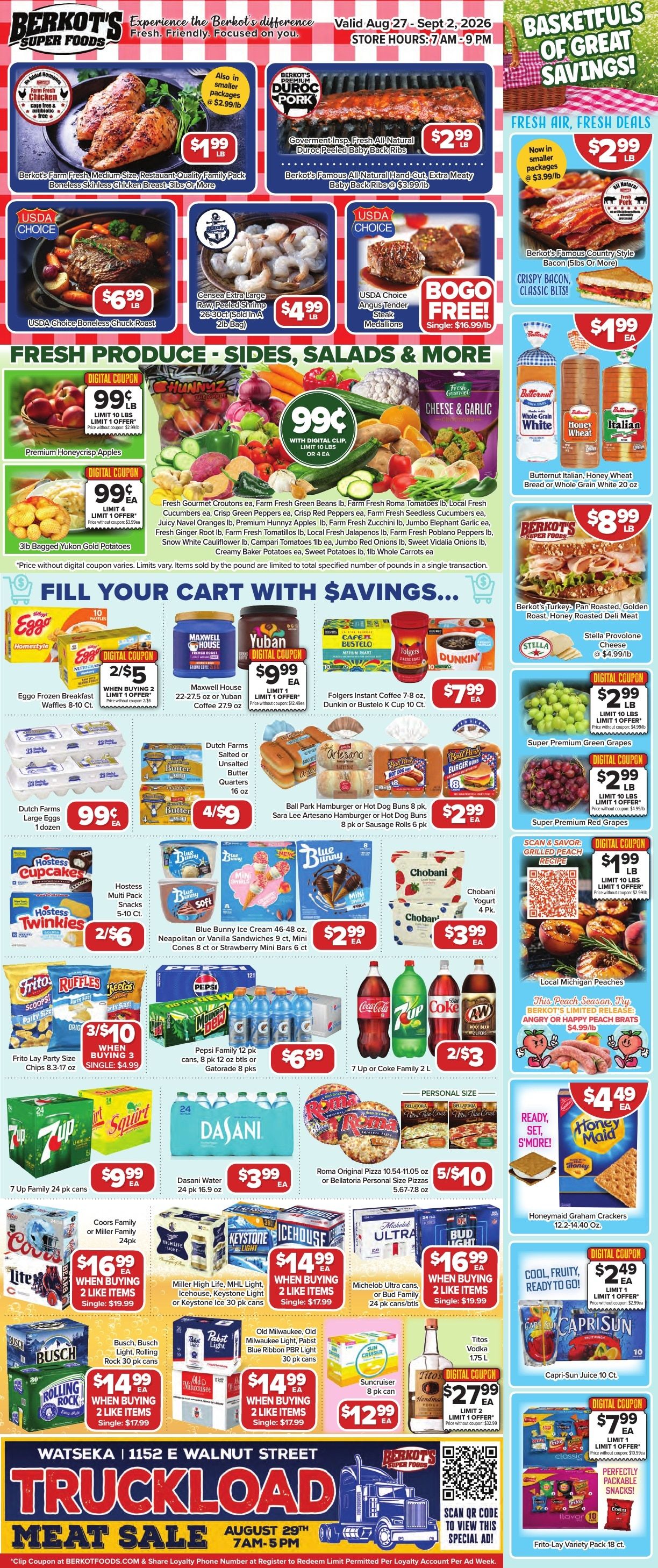 Berkot's Super Foods (Illinois) Weekly Ad August 27 - September 2, 2026