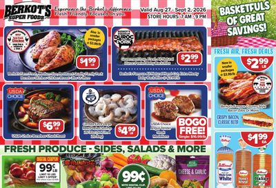Berkot's Super Foods (Illinois) Weekly Ad August 27 - September 2, 2026