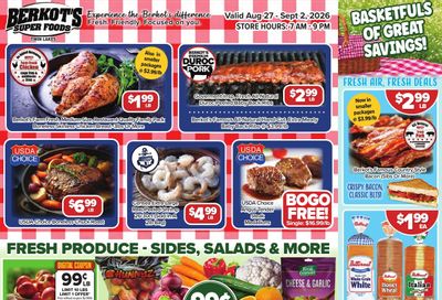 Berkot's Super Foods (Twin Lakes, WI) Weekly Ad August 27 - September 2, 2026