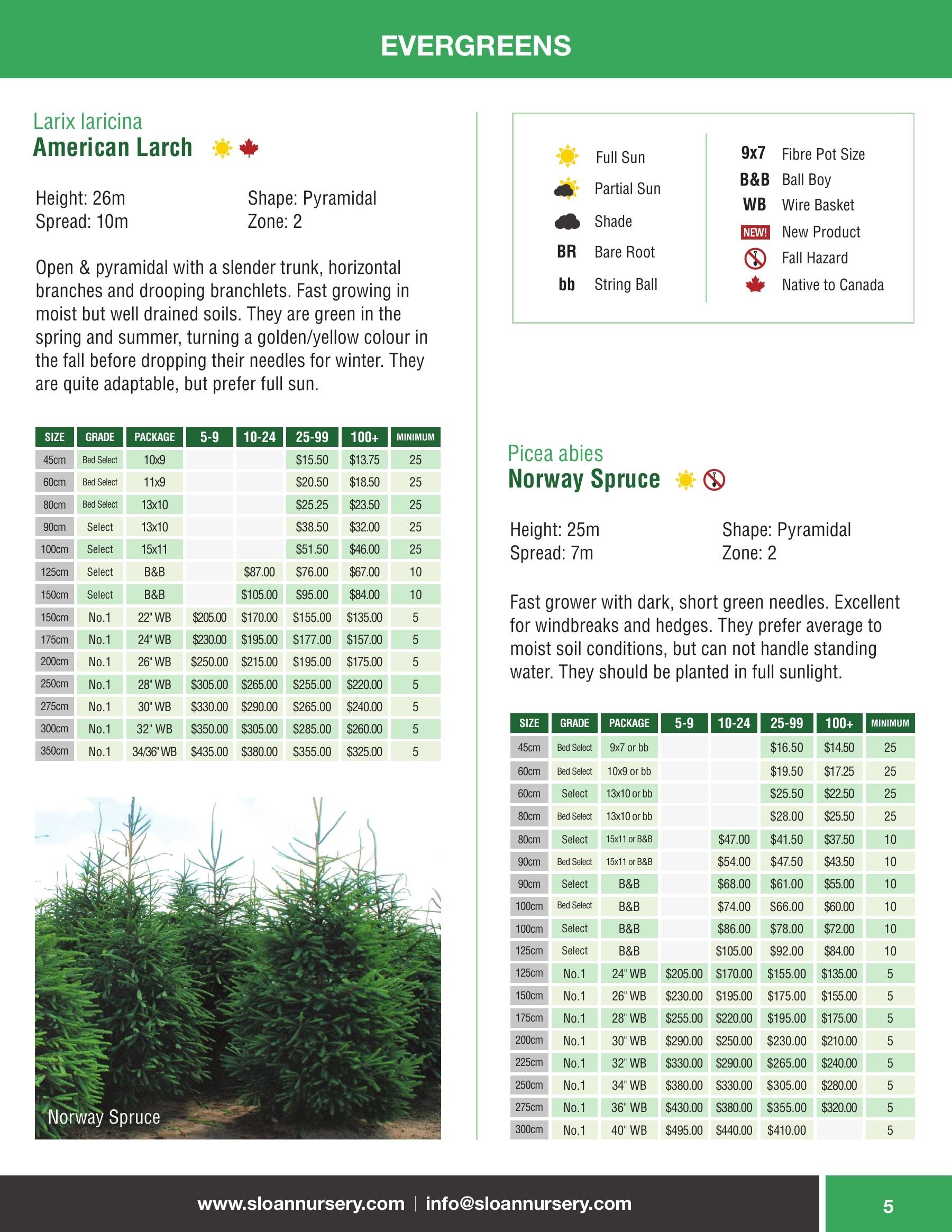 Sloan Nursery & Christmas Trees Annual Retail Catalog Weekly Ad January 1 - December 31, 2026