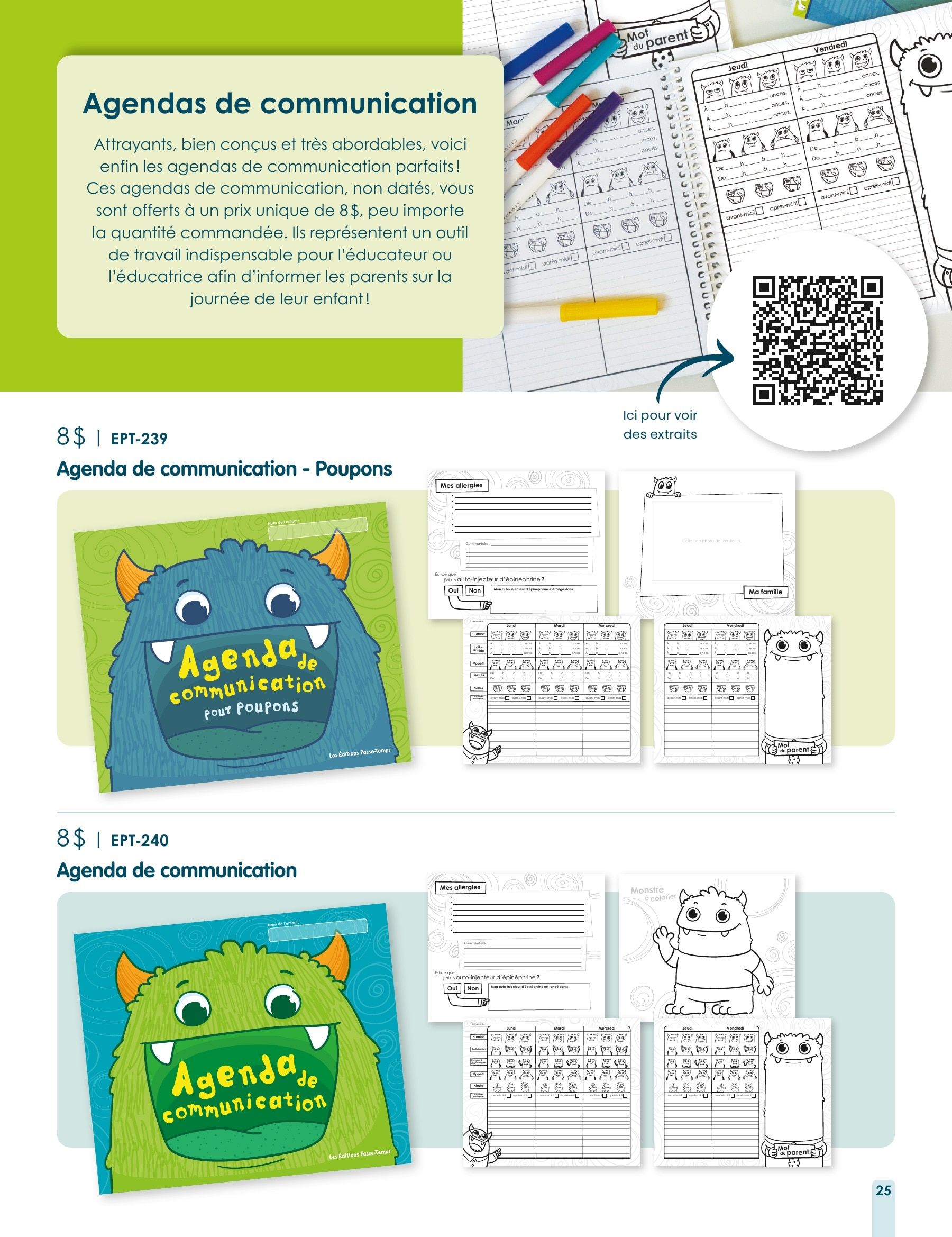 Les Éditions Passe-Temps Daycare and Early Childhood Catalog Weekly Ad January 1 - December 31, 2026