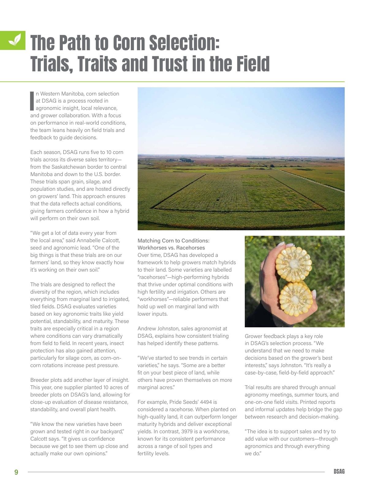 DSAG Seed Guide Weekly Ad January 1 - December 31, 2026