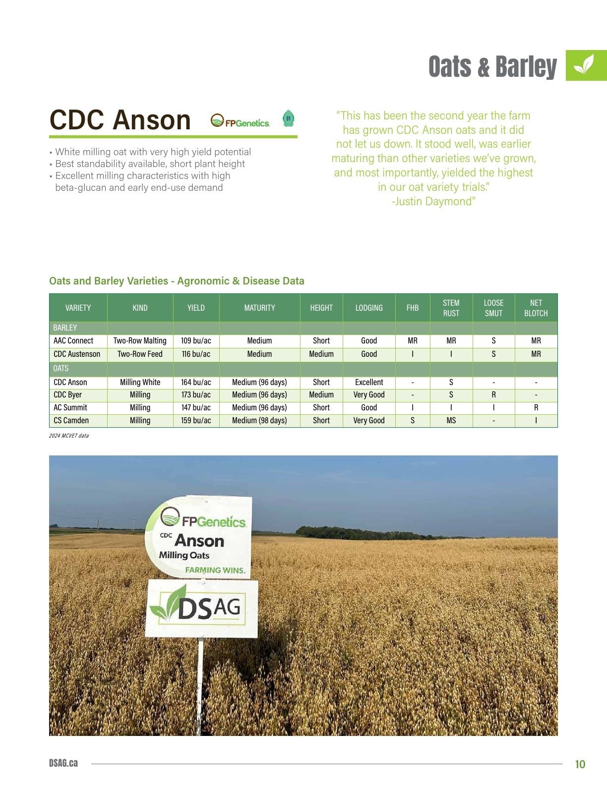 DSAG Seed Guide Weekly Ad January 1 - December 31, 2026