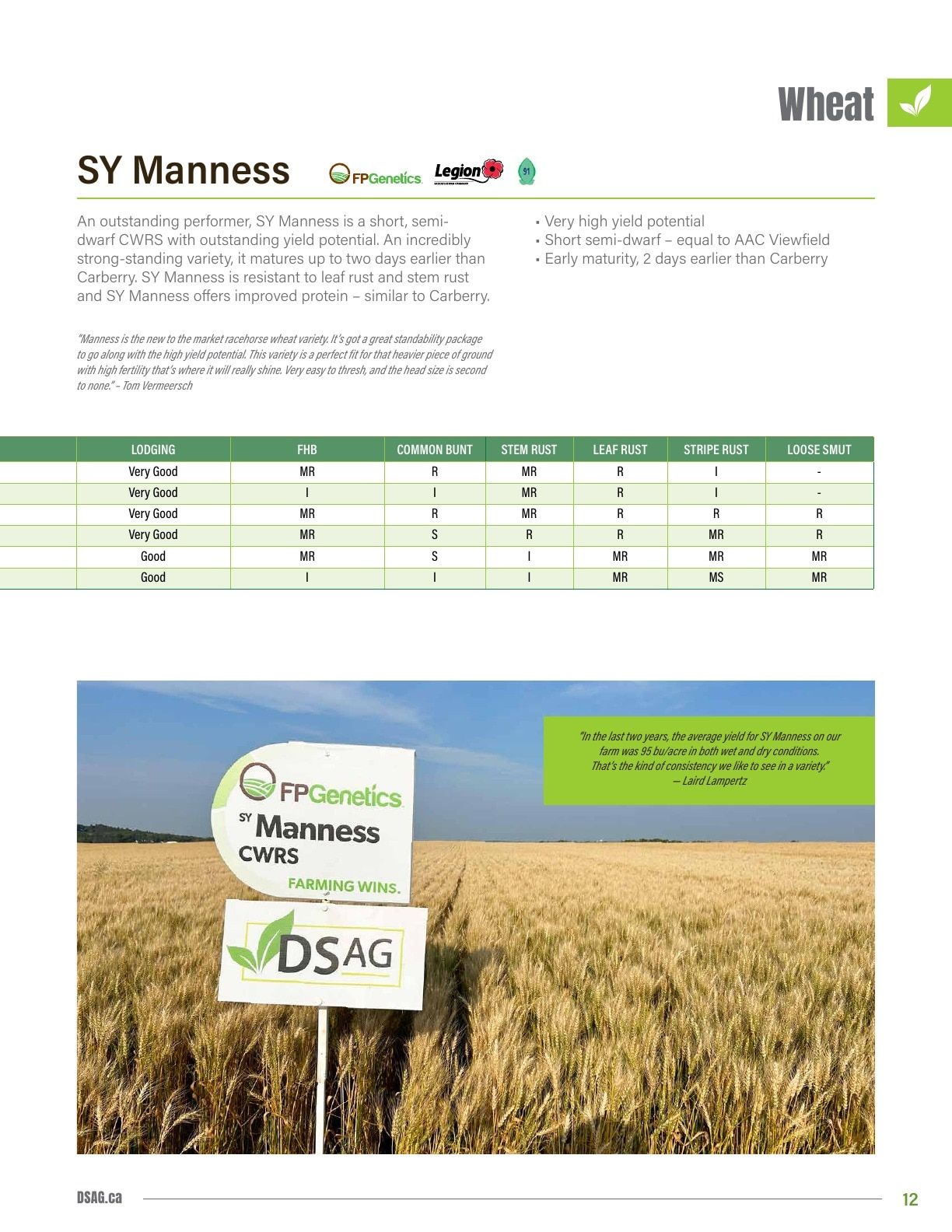 DSAG Seed Guide Weekly Ad January 1 - December 31, 2026