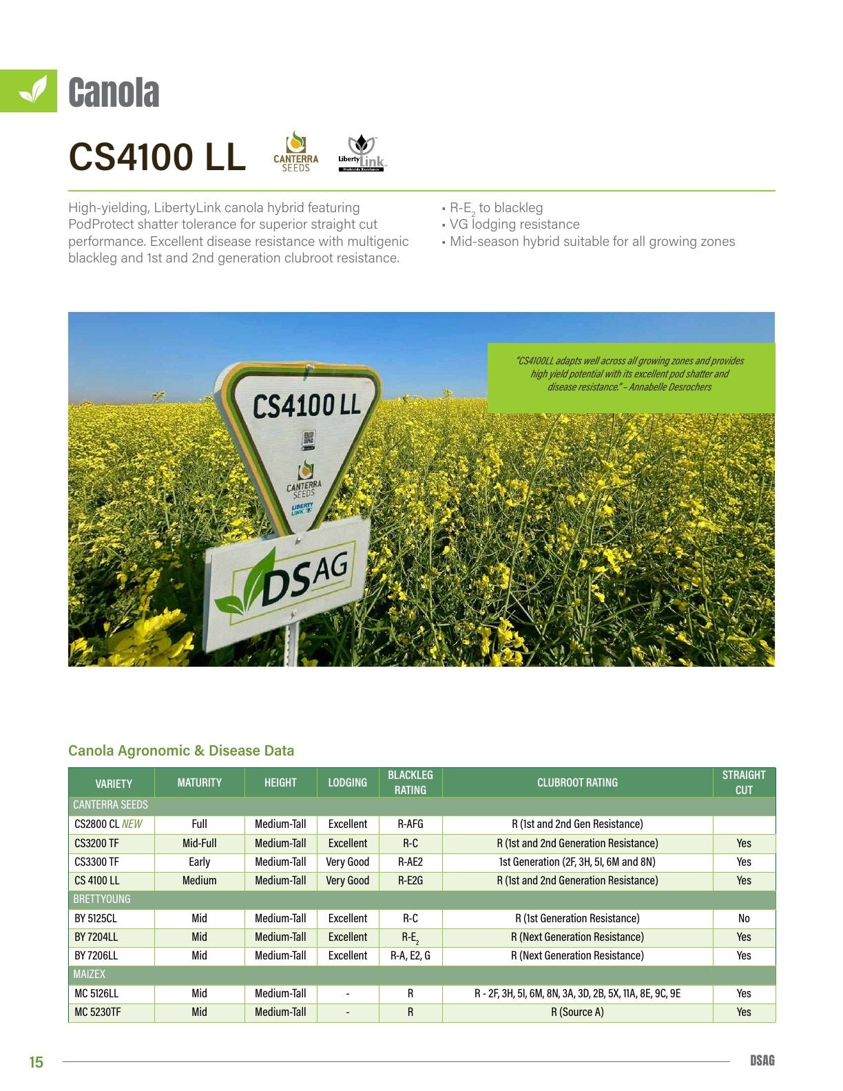 DSAG Seed Guide Weekly Ad January 1 - December 31, 2026