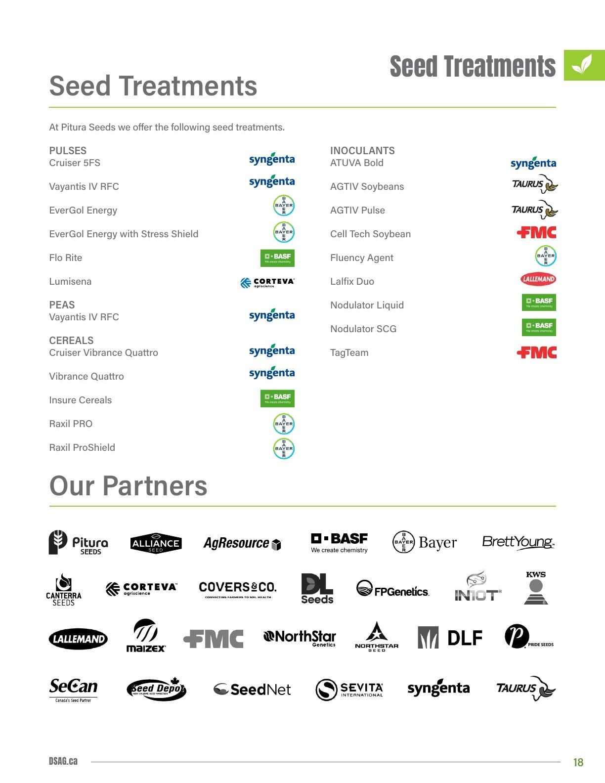 DSAG Seed Guide Weekly Ad January 1 - December 31, 2026