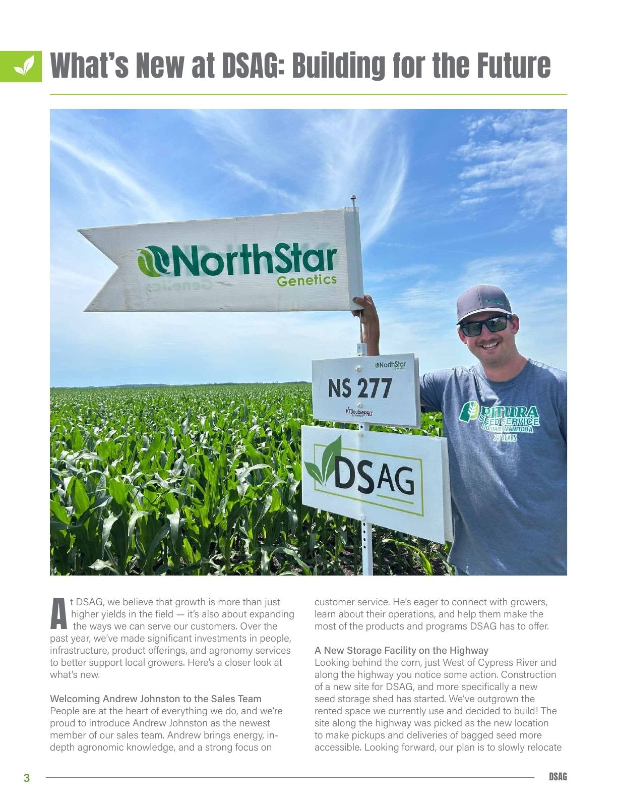 DSAG Seed Guide Weekly Ad January 1 - December 31, 2026