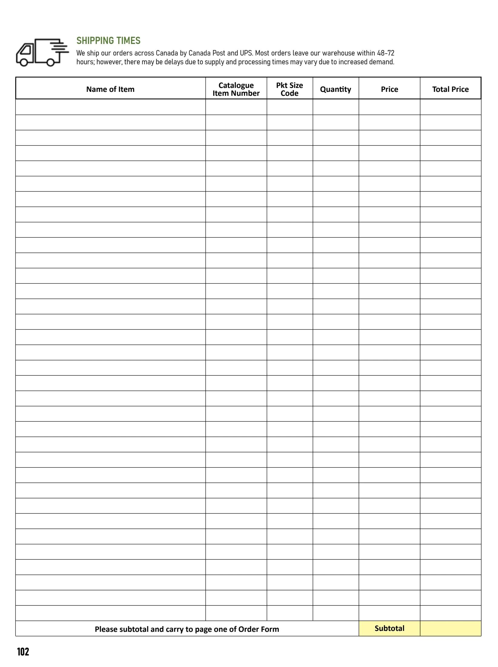 T&T Seeds Catalogue Weekly Ad January 1 - December 31, 2026