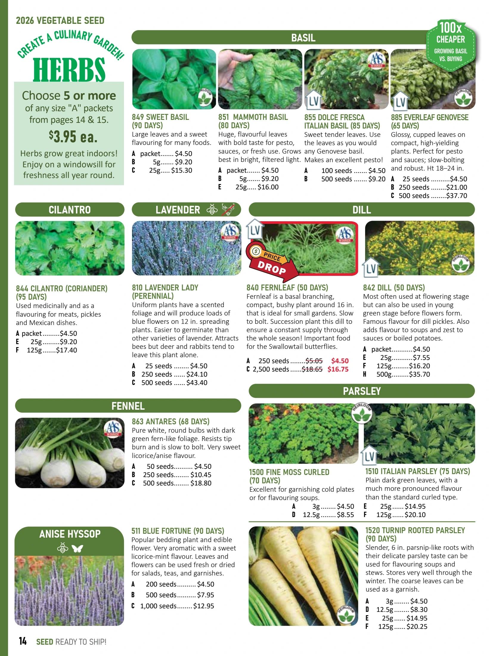 T&T Seeds Catalogue Weekly Ad January 1 - December 31, 2026