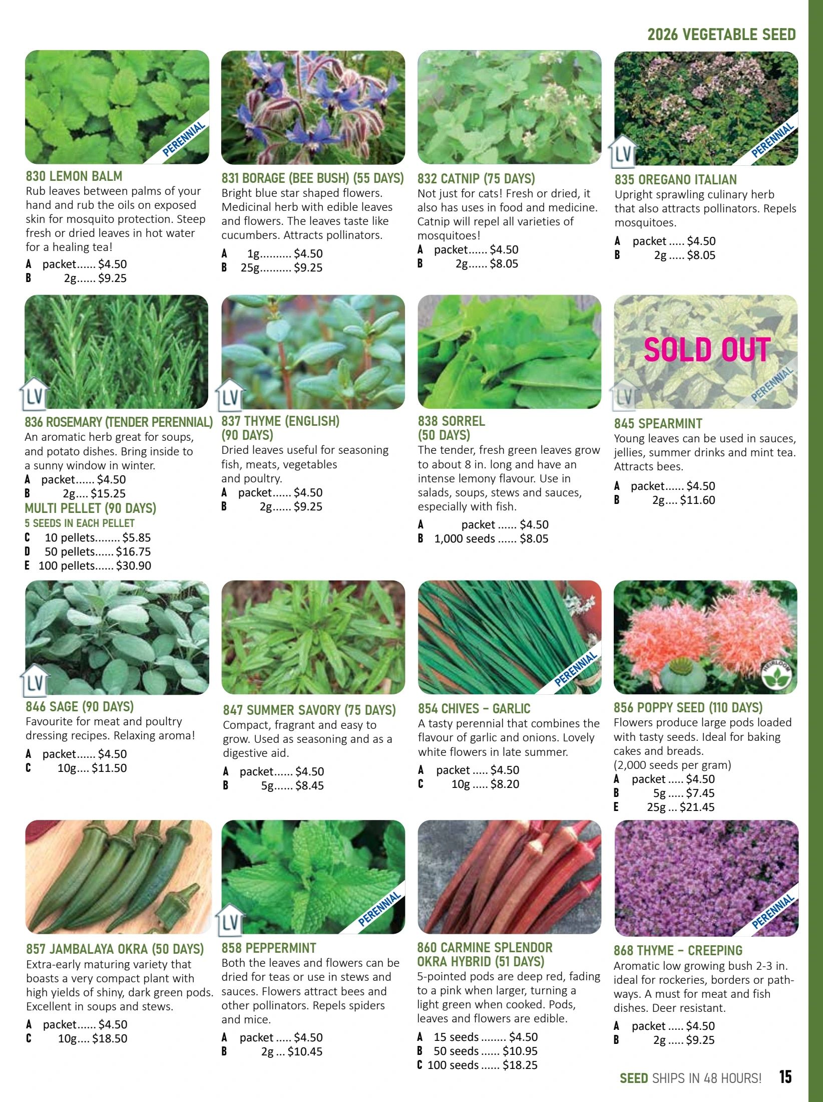T&T Seeds Catalogue Weekly Ad January 1 - December 31, 2026