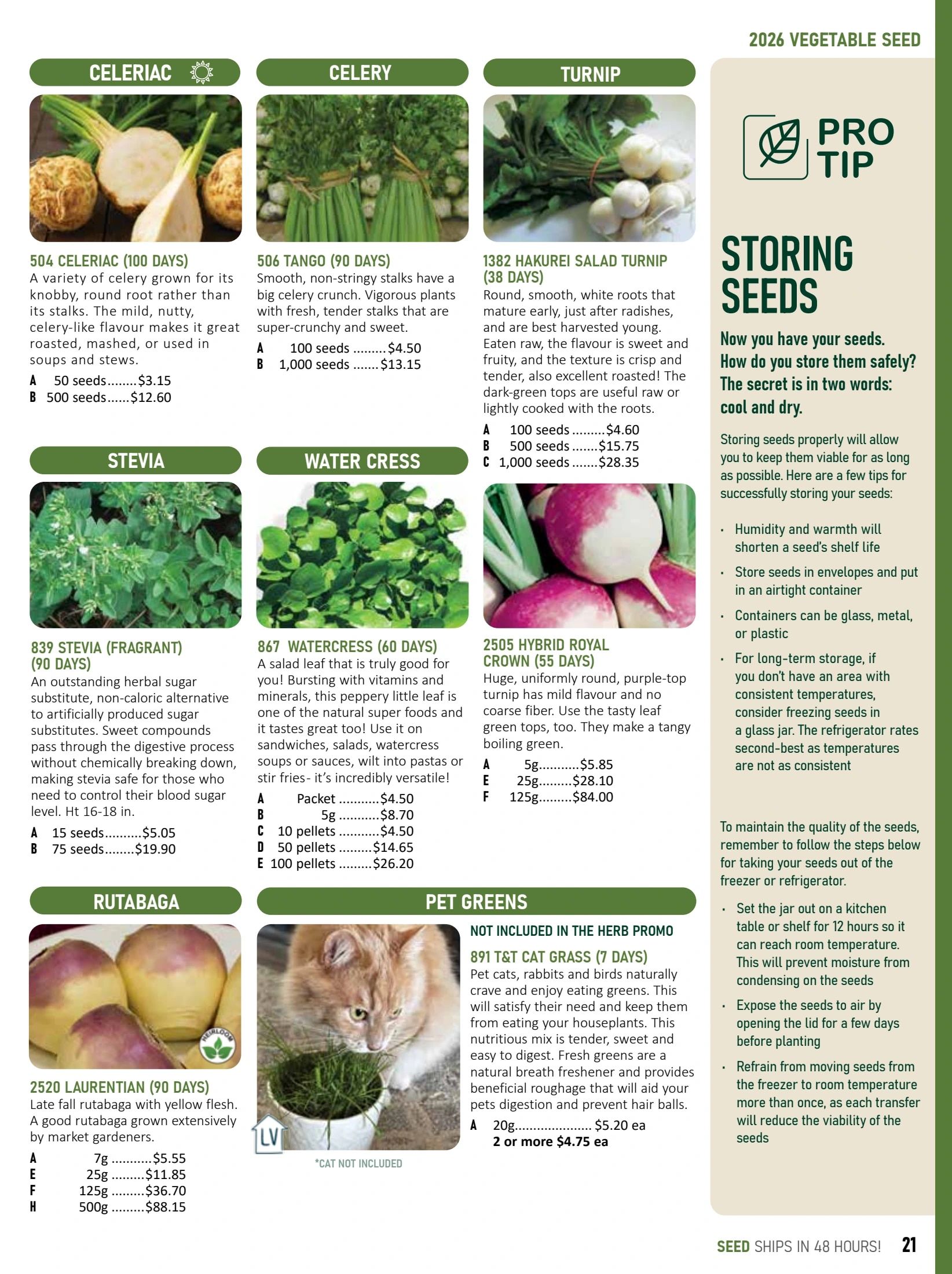 T&T Seeds Catalogue Weekly Ad January 1 - December 31, 2026