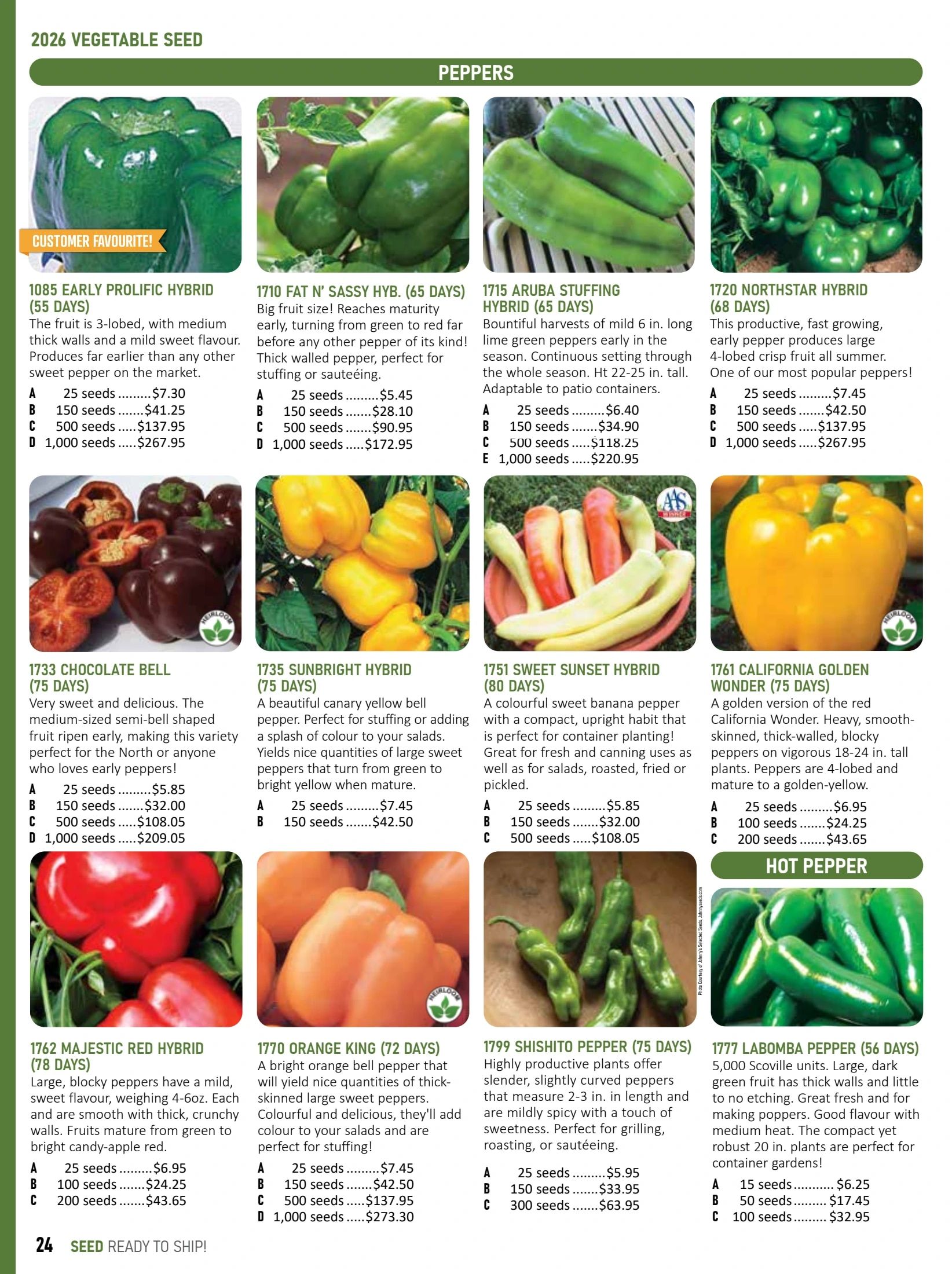 T&T Seeds Catalogue Weekly Ad January 1 - December 31, 2026