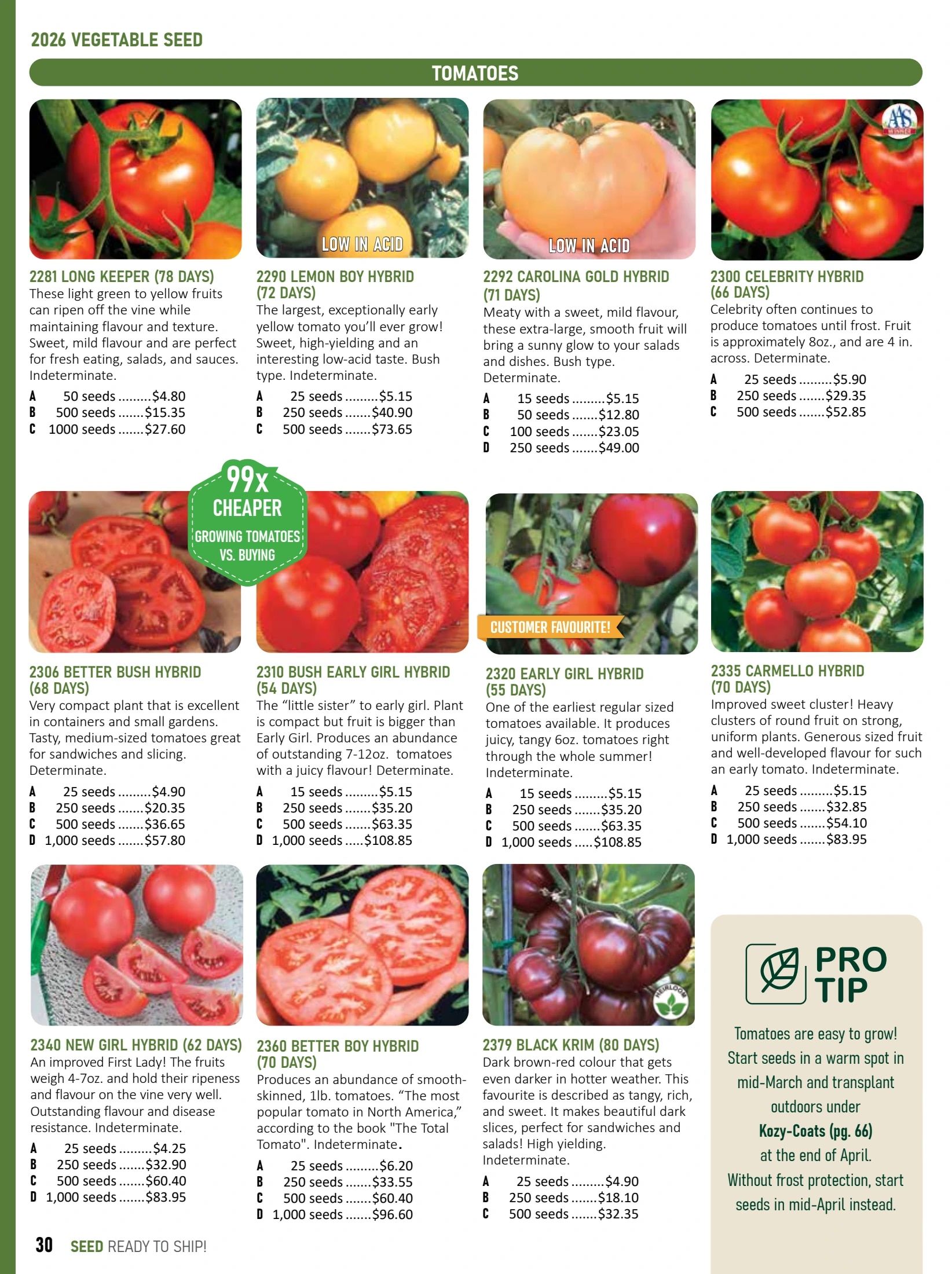T&T Seeds Catalogue Weekly Ad January 1 - December 31, 2026